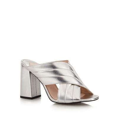 Silver 'Diana' high slip-on shoes